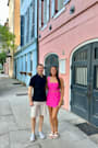 Exceptionally Styled Hot Pink Lace-Up Two-Piece Skort Romper