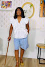 In A Ruffle White Ruffled Hook and Eye Top