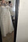 Colette White and Beige Lace Bustier Maxi Dress