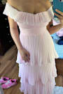 Always Remarkable Pink Pleated Off-the-Shoulder Maxi Dress