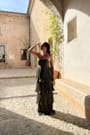 Seriously Sensational Olive Green Strapless Tiered Maxi Dress