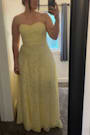 Garden of Romance Light Yellow Burnout Maxi Dress