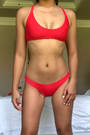 Casden Red Bikini Bottom