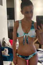Casden Blue Tie-Dye Bikini Bottom