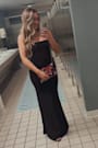 Imre Black Sleeveless Mermaid Maxi Dress