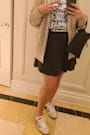 Better Luck Next Time Black Vegan Leather Pleated Mini Skirt