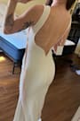Va Va Voom White Backless Sleeveless Mermaid Maxi Dress