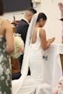 Loving Fate White Bow Square Neck Backless Maxi Dress
