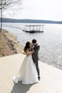 Now and Always White Beaded Embroidered Strapless Gown
