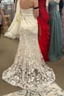 Magical Beginnings White 3D Floral Embroidered Maxi Dress