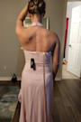 Majestic Perfection Light Pink Ruffled Halter Maxi Dress
