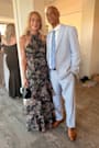 Forever Exceptional Black Floral Halter Organza Maxi Dress
