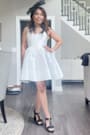 Bubbly Love White Taffeta Corset Mini Dress