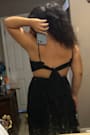 Pronounced Perfection Black Cutout Tie-Back Maxi Dress