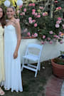 Remley White Pleated Strapless Maxi Dress