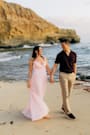 Corella Light Pink Pleated Backless Maxi Dress