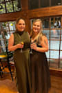 Classic Elegance Olive Satin Sleeveless Mock Neck Maxi Dress