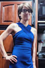 Headed to Cocktail Hour Royal Blue Halter Tulip Mini Dress