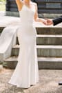 Feeling of Forever White Sleeveless Mermaid Maxi Dress