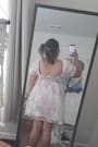 Fresh Florals Cream Floral Print Puff Sleeve Mini Dress