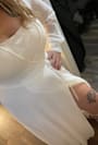 My Whole Heart White Long Sleeve Wrap Dress