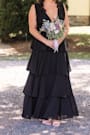 Amazing Evening Black Tiered Maxi Dress
