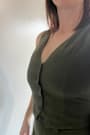 Suits You Perfectly Olive Green Linen Vest