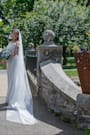 Passionately in Love White Mesh Cathedral Veil