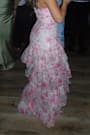 Dessie Light Pink Floral Tiered Maxi Dress