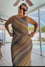 Tallulah Brown Multi Crochet Boat Neck Tank Top