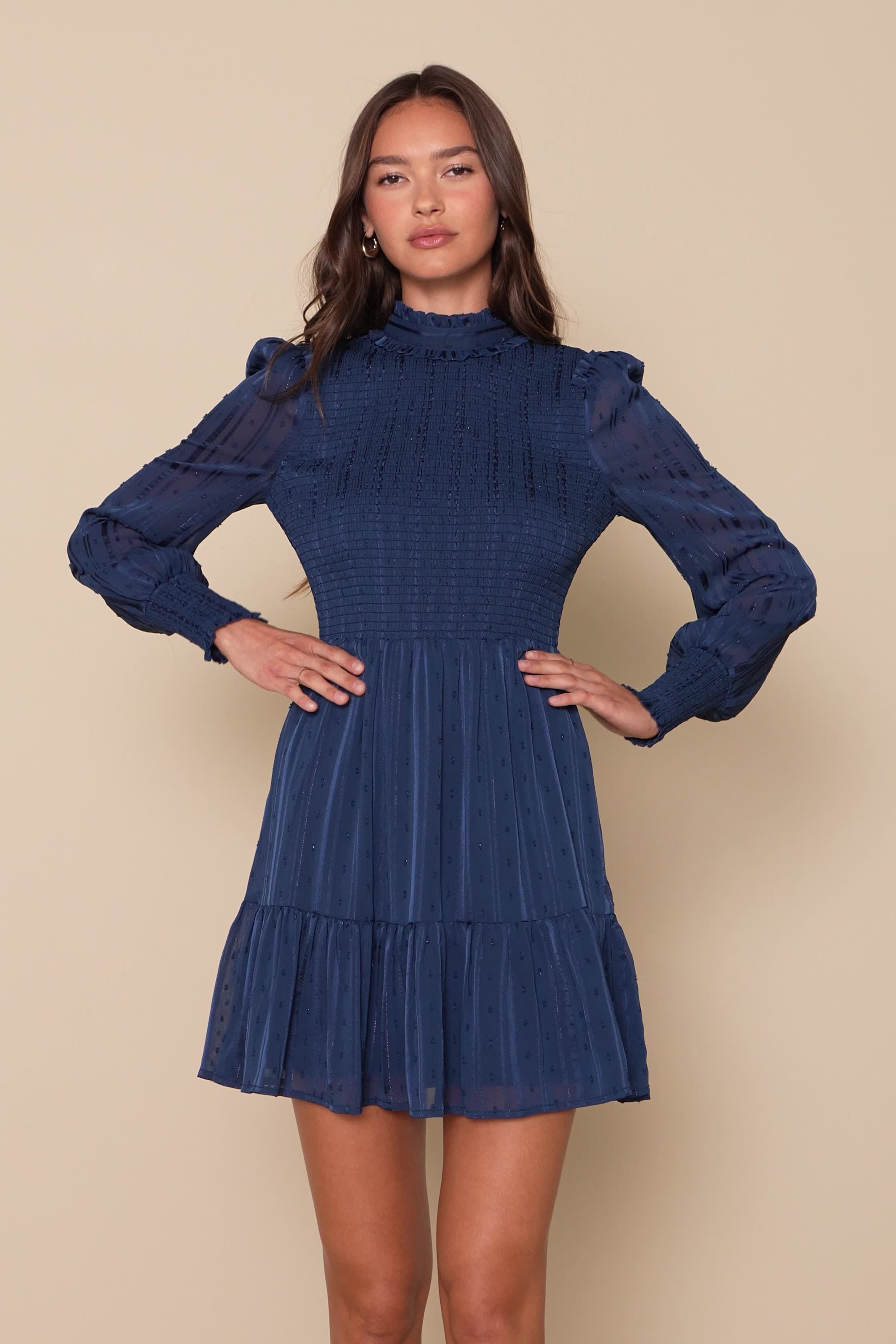 chinese dress ladies Eugénie Fully-pleated Ruffled Mini Dress in Neutrals M / Neutrals main image 0