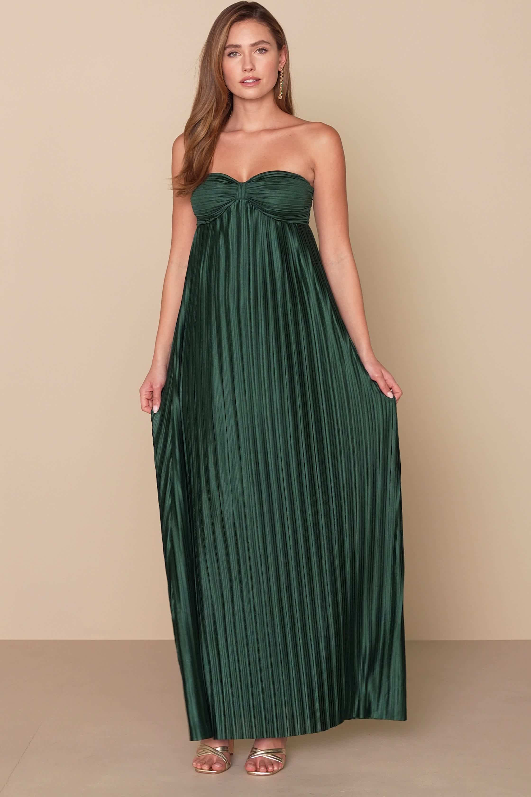 ◆Loulouseoul◆ Sheer Puff Long Dress Purple Dark Purple Tiered Dress - Strapless Maxi Dress - Purple