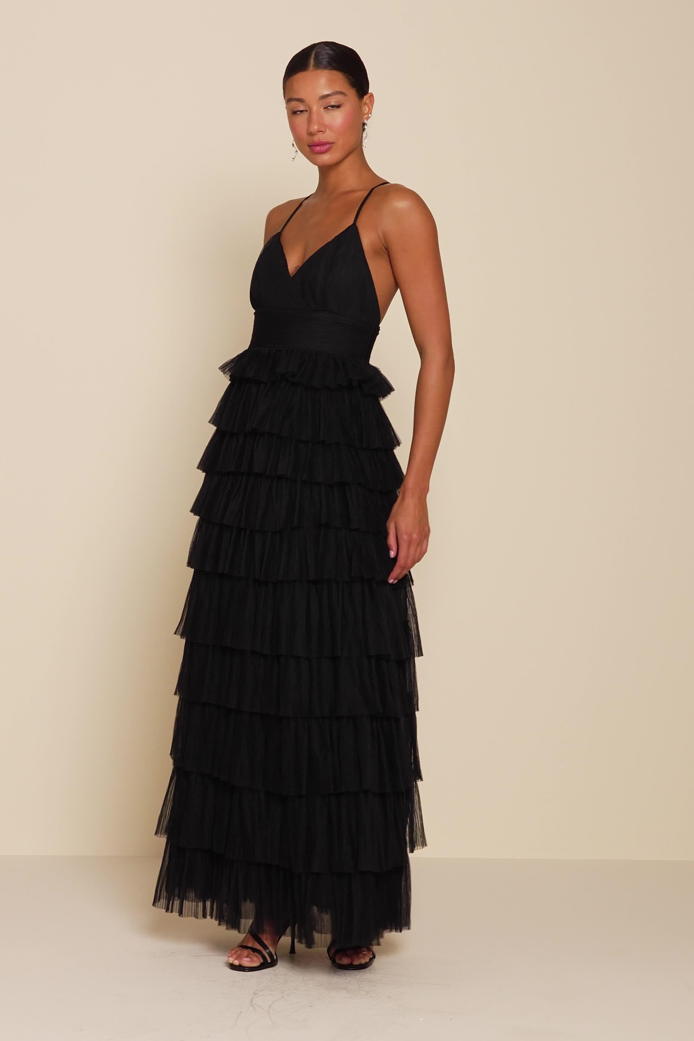 slim fit dress slacks Maxi Dress with Ruffled Hem main image 0
