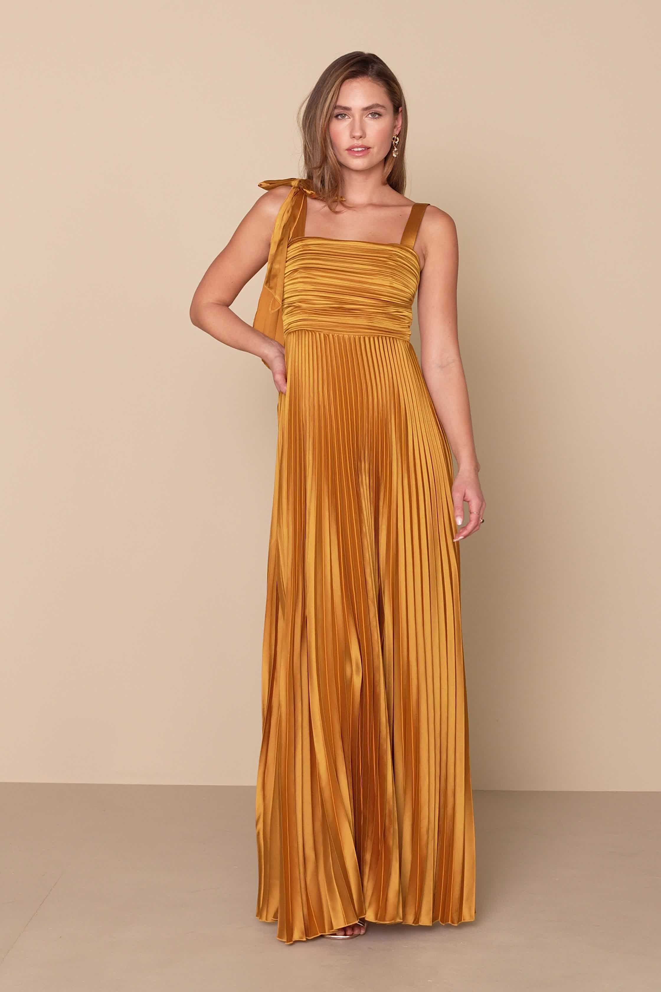 Lulus gold bridesmaid dress sales