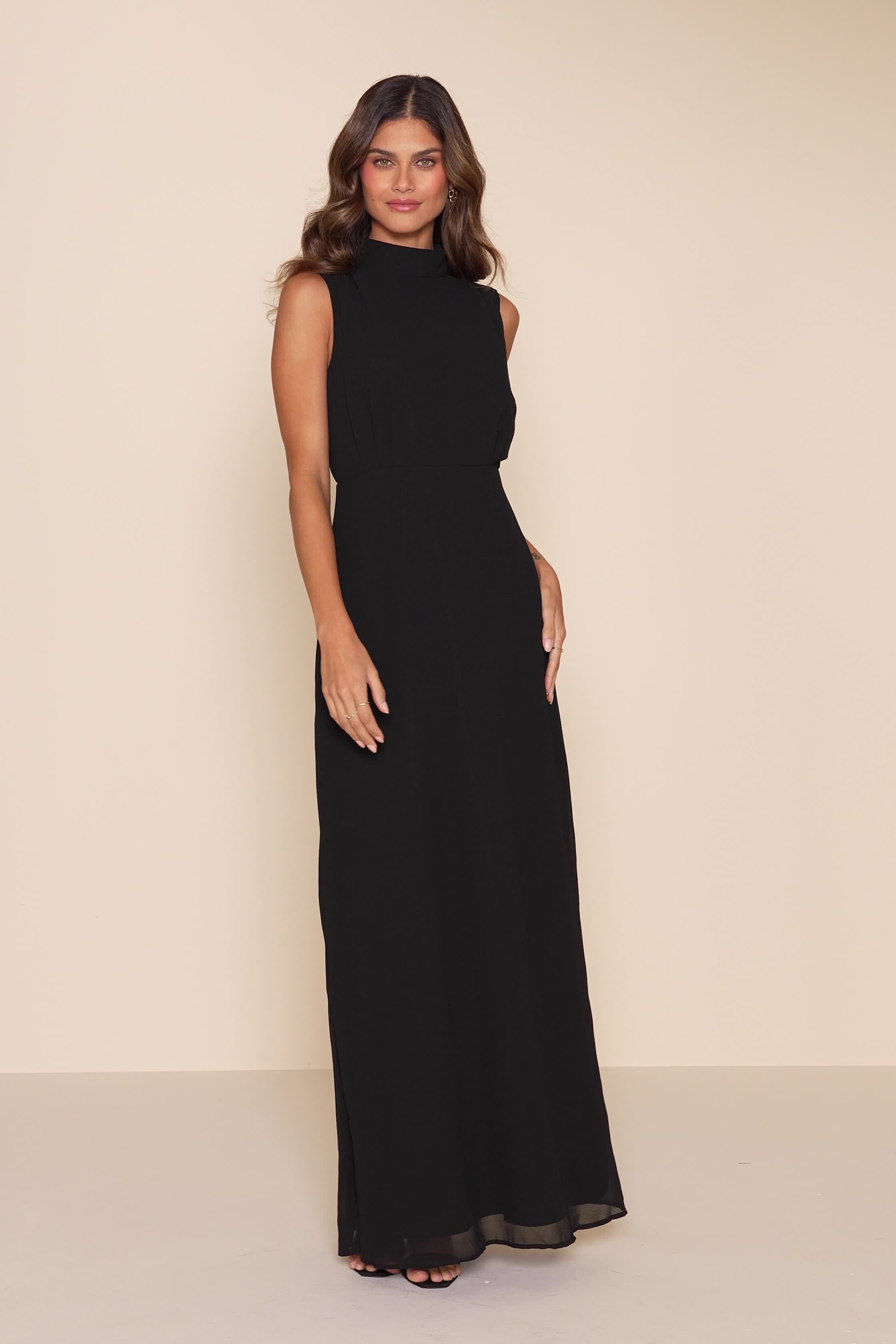 white christmas dresses Karmic Yellow Chiffon Maxi Dress - US 10 main image 1