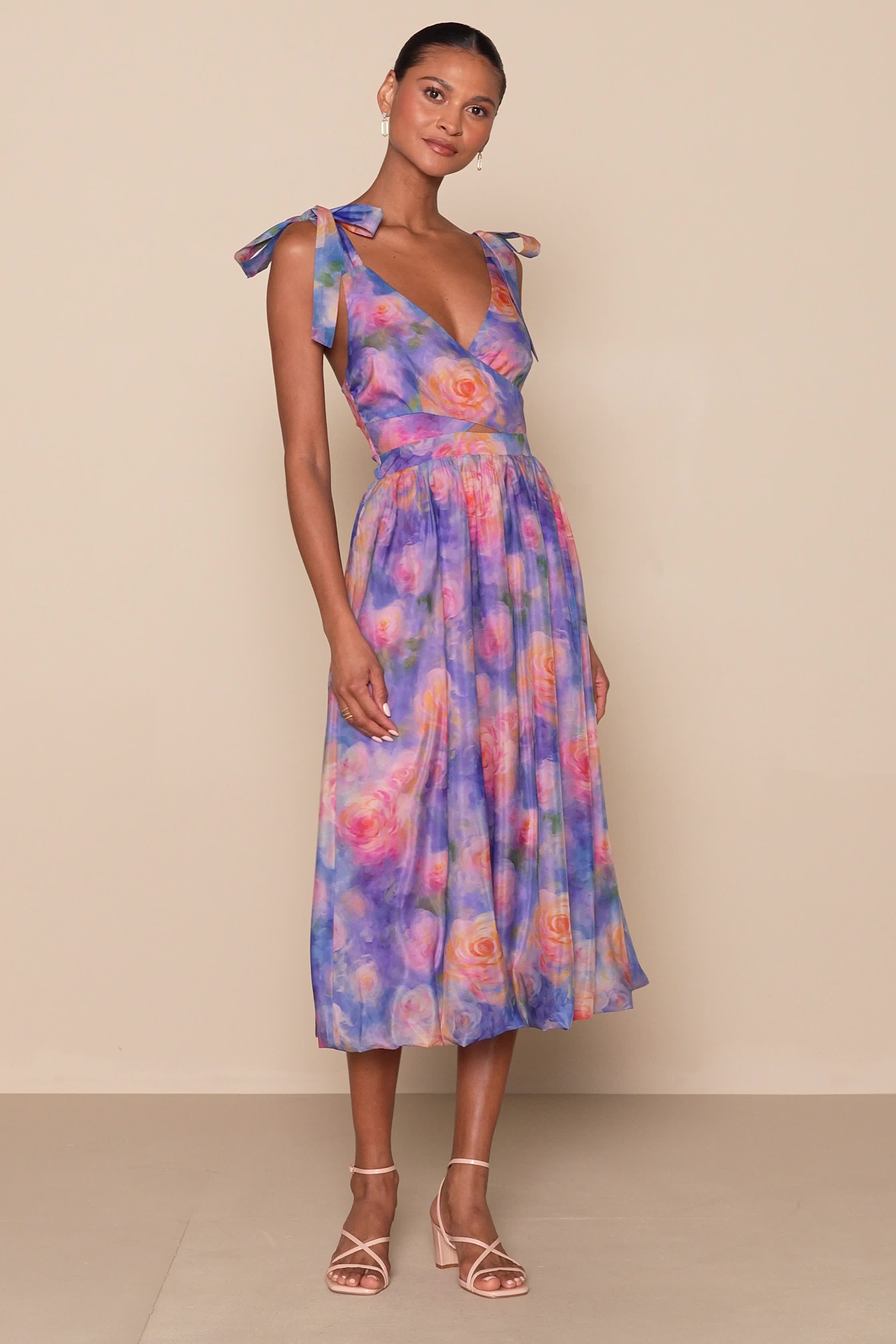 【Loulouseoul】Feel Pretty Flower Dress Feel Pretty Flower Dress (Black) - LOULOUSEOUL