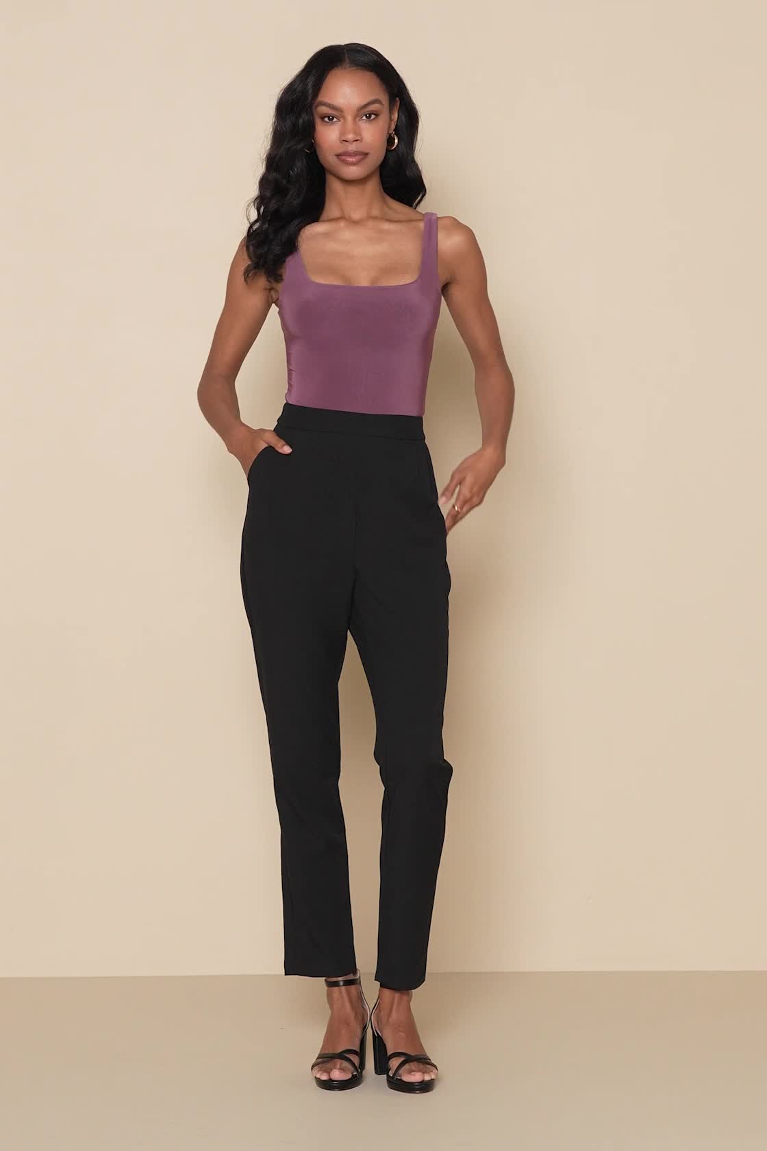Chic Navy Blue Pants - High Waisted Pants - Blue Trousers - $37.00 - Lulus