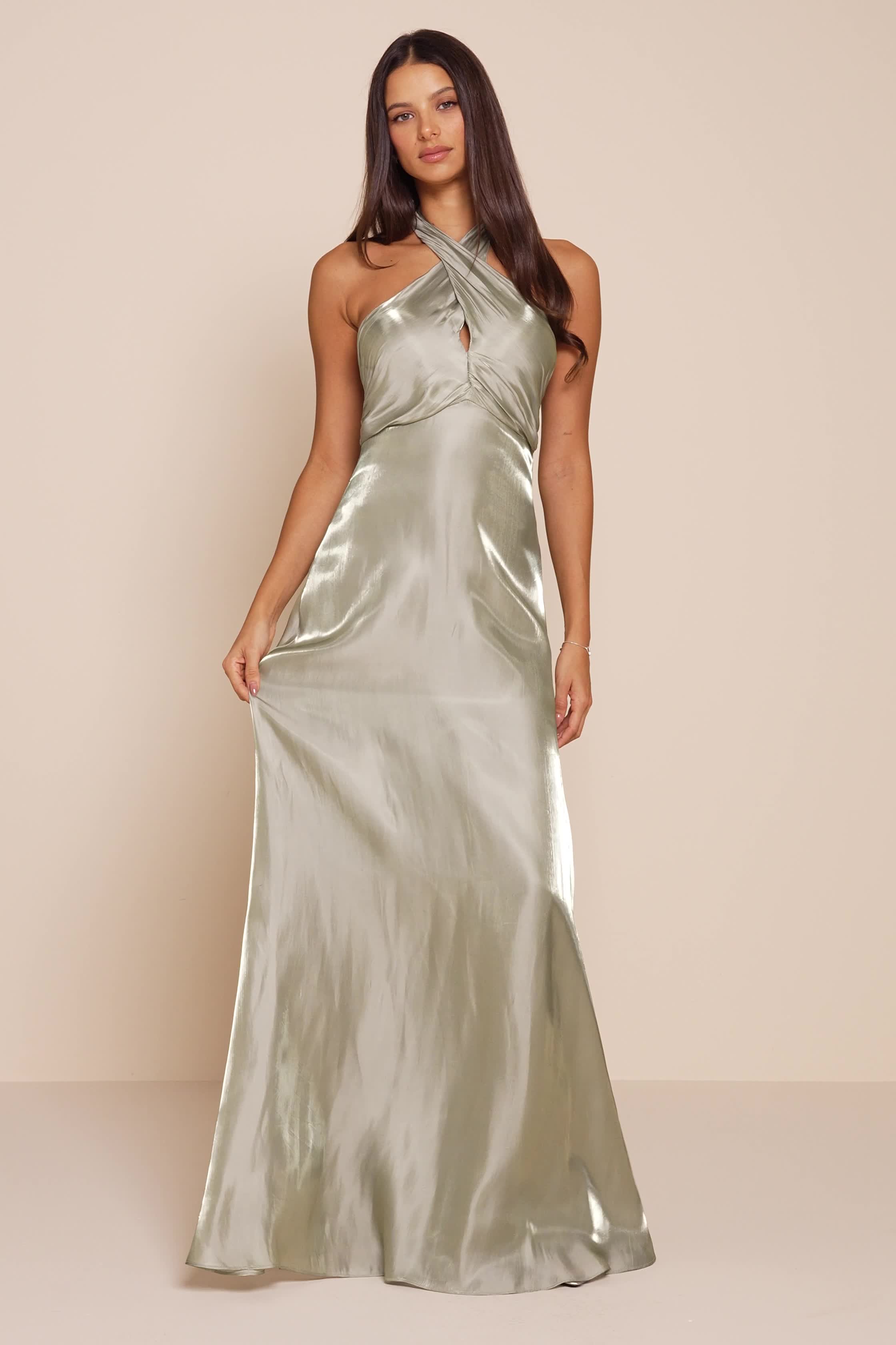 green chiffon halter dress Sexy Halter Ombre Green Chiffon Backless Long Prom Dress Evening Dress  fg4892 main image 1